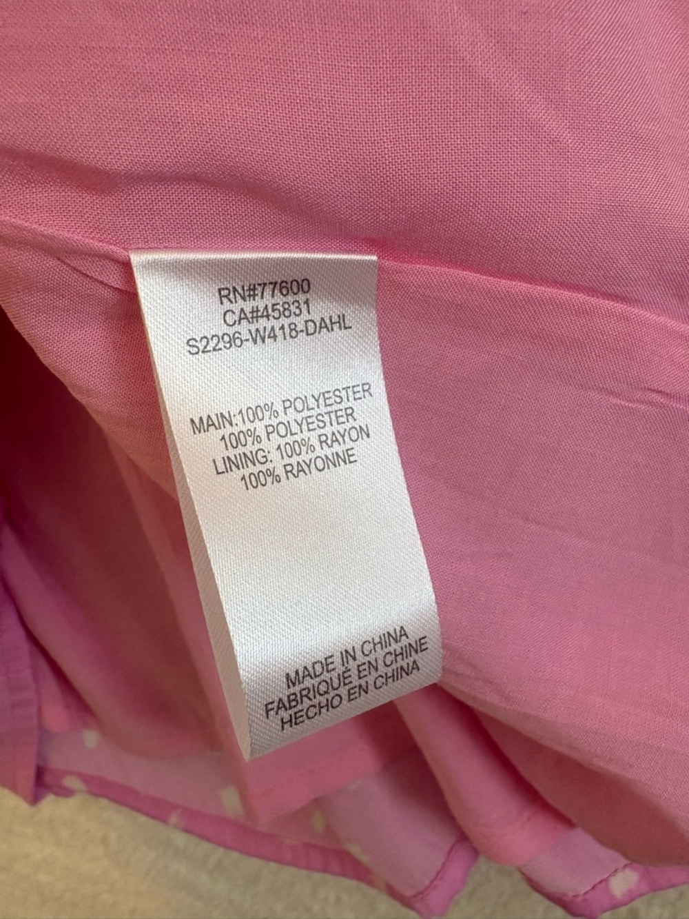 Saltwater Luxe Peony Pop Mini Dress Dahlia Pink Size Small NWT - Picture 10 of 14